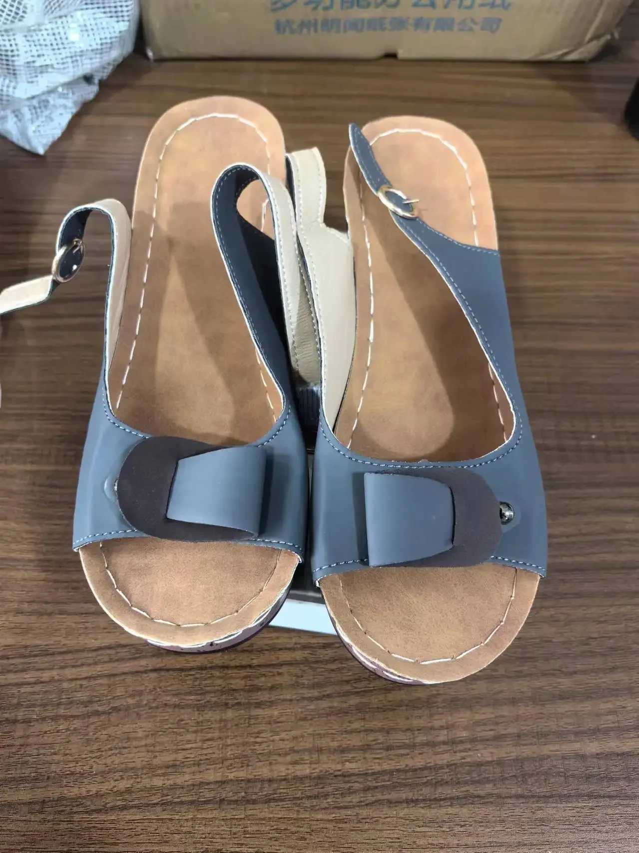 New Arrival Summer shoes retro low boots womens platform shoes womens dance orthopedic scissors orthotics walking sandals open toe shoes T250318