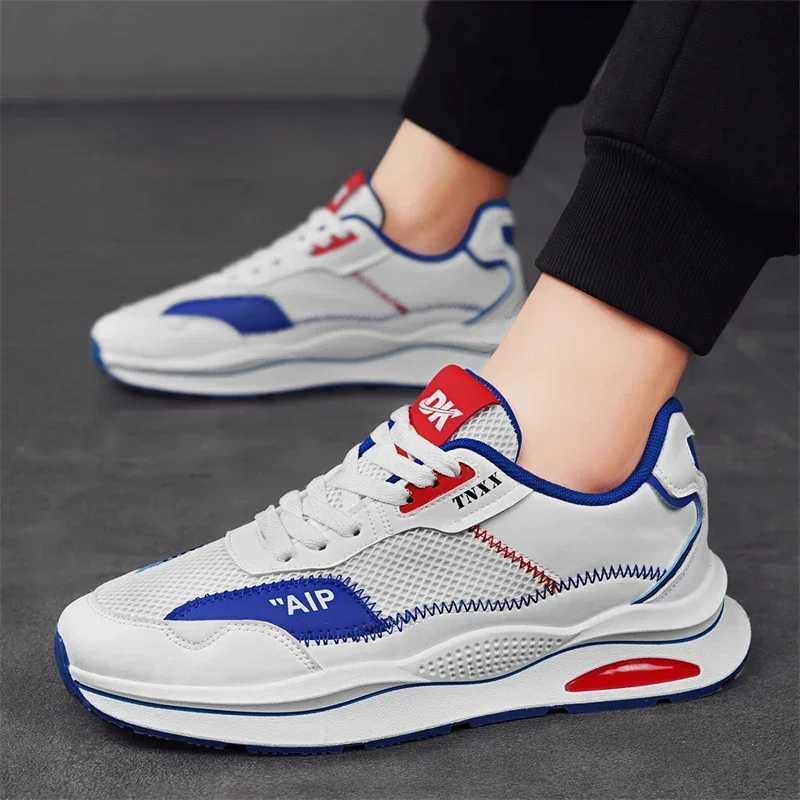 Mesh Casual Sneakers Mens Shoes Niche Harajuku Trend All Match Students Breathable Forrest Gump Shoes Z250319