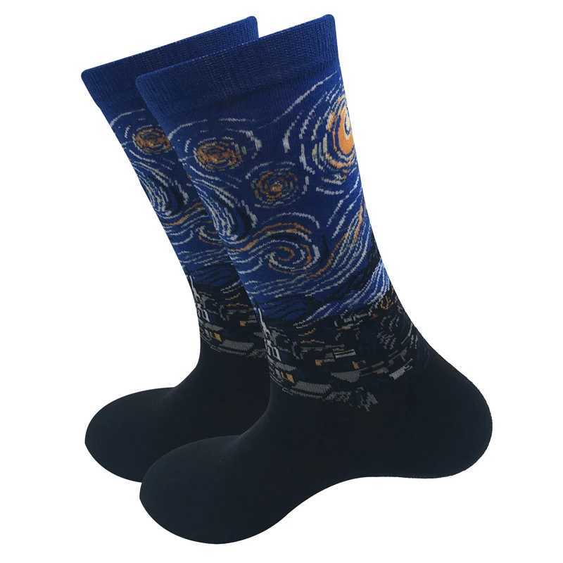 Trendy mens tube socks Crazy oil series Mens socks Mens socks Long socks No gift box X250319