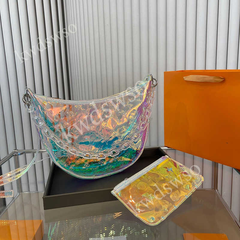 Totes Designer bag Tote bag Fashion Pvc Jelly Transparent Box Bags Woman Luxury Acrylic Transparent Printing Handbag Purses