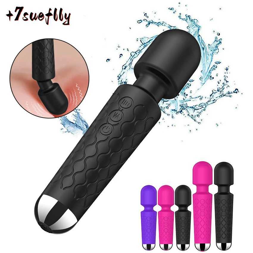 20 modes Av stick vibrator sex toy female clitoral stimulation massager G-spot vibrator masturbation sexy toy adult product W250319