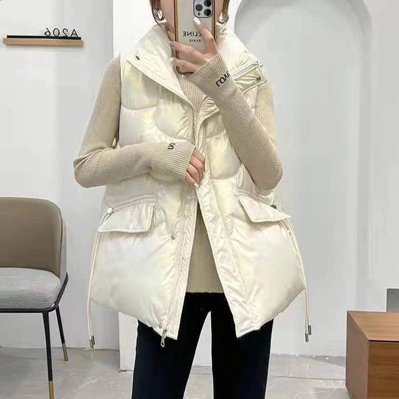 Winter coat womens 2024 Sustans vest loose casual jacket sleeveless fashion Plus size top full range competition 250319