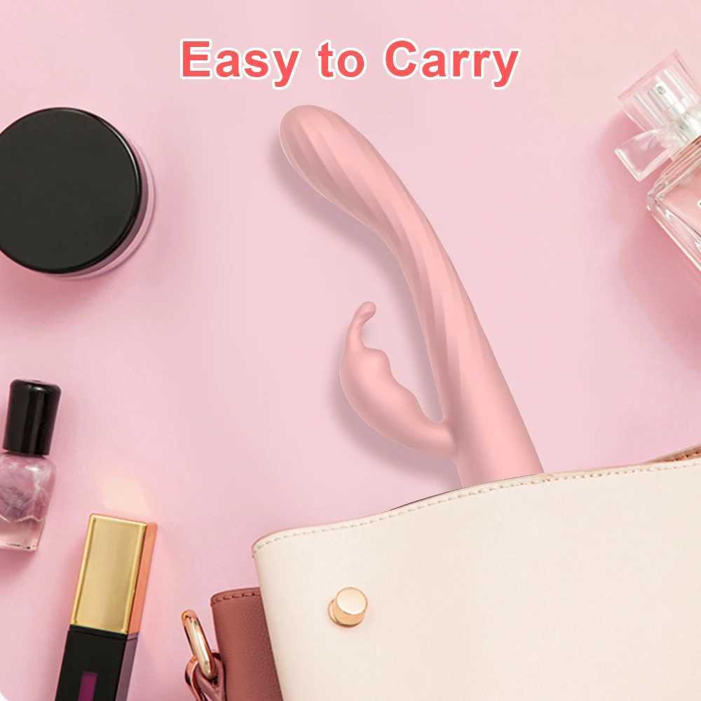 Rabbit Vibrator for Women Beginner Vagina G-Spot Vibrator Clitoris Stimulator Female Masturbator Adult Sex Toy for Women W250319