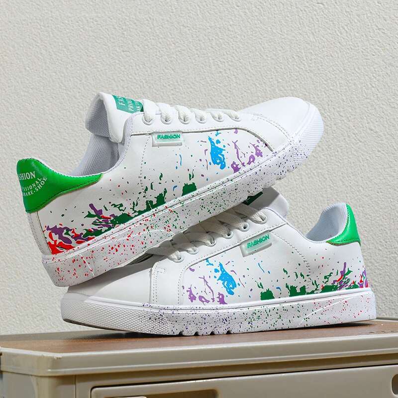 2025 New Original Love Graffiti Couple Classic Little White Women's Tennis Volleyball Training Board Shoes Designer Fashion Men's Casual Spo
