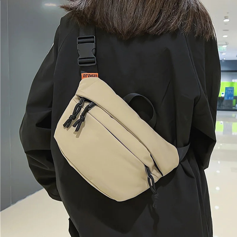 Fashion Waist Bag Unisex Street Hip-hop Fanny Pack Chest Pack High Quality Nylon Belt Bag Female er Shoulder Bags 250314