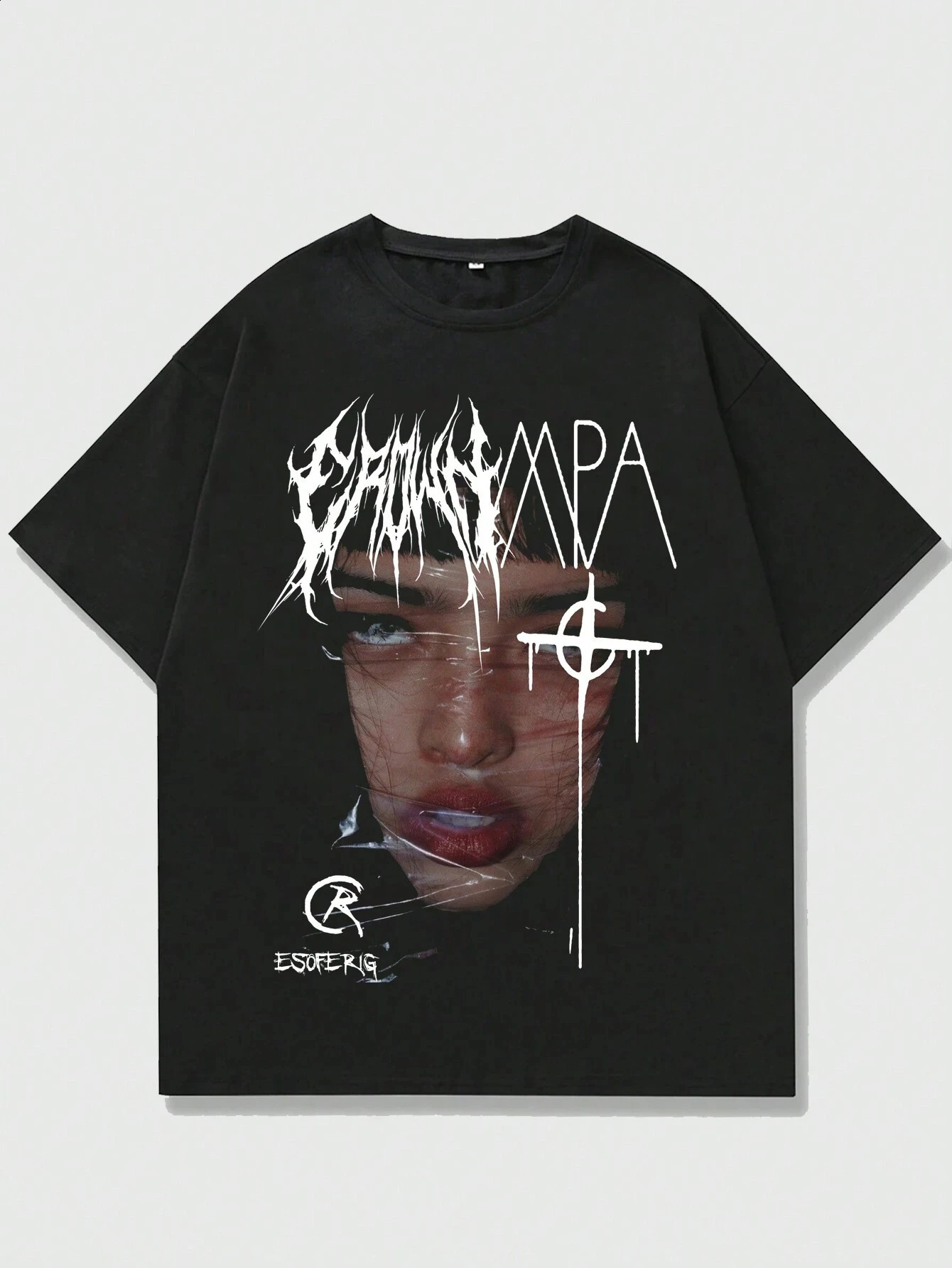 Portrait Y2k graphic hiphop unisex mens cotton Tshirt fashion plus size top short sleeved classic printed S4xl 250318