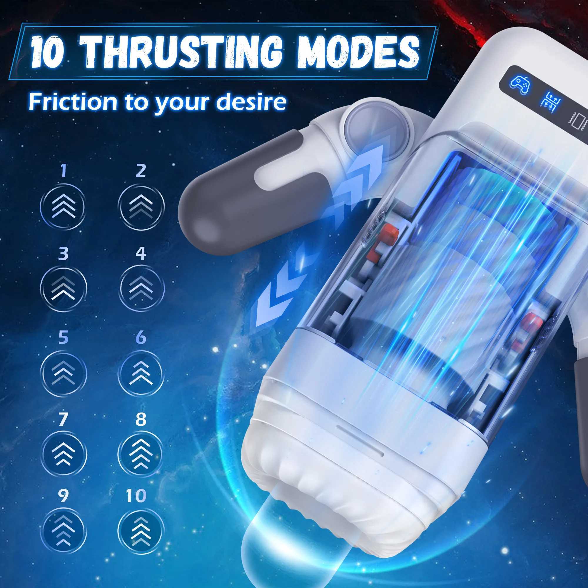 Kushor Robot Automatic Male Masturbation Phone Stand Heating Vibration Oral sex Machine Male Sex Toy Vaginal MasturbationXJ250319
