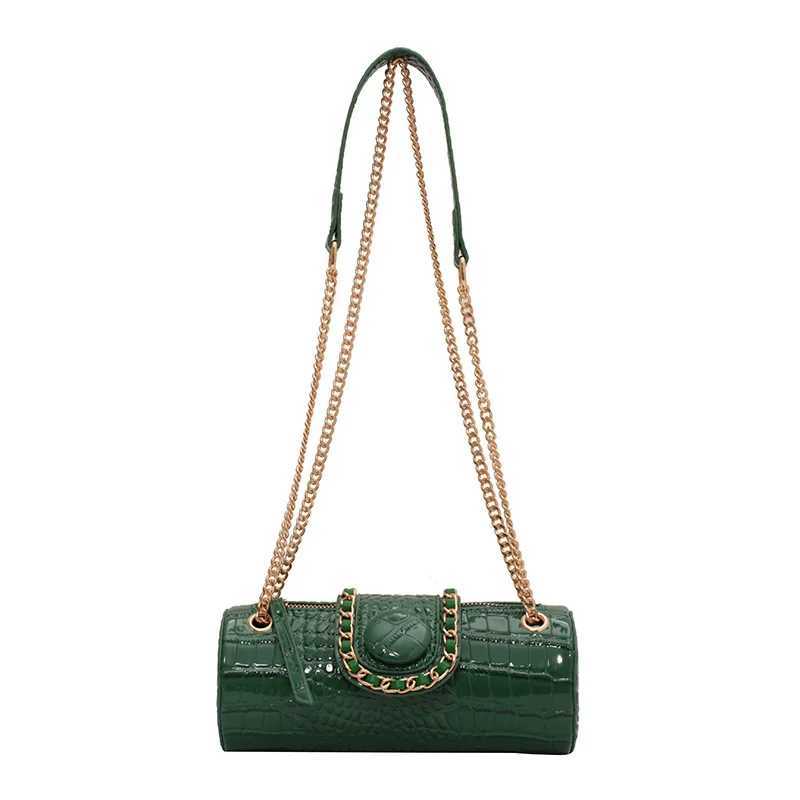 Small Chain Barrel Shaped PU Leather Bags for Wen 2022 Fashion New Wens Luxury Designer Handbag Shoder Crossbody Bags Z250318