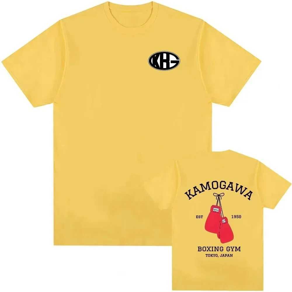 Hajime No Ippo T-Shirt Mens and Womens Harajuku Shirt with Battle Graphics Neutral Sleeves Casual Cotton Anime CostumesT250318