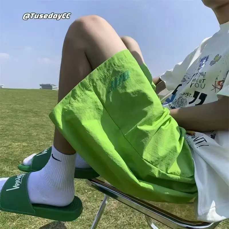 2024 Japanese Y2k Mens Shorts Vintage Beach Pants Summer New Loose Quick-Dry Cotton Sports Gym Cargo Shorts Hip Hop Streetwear W250319