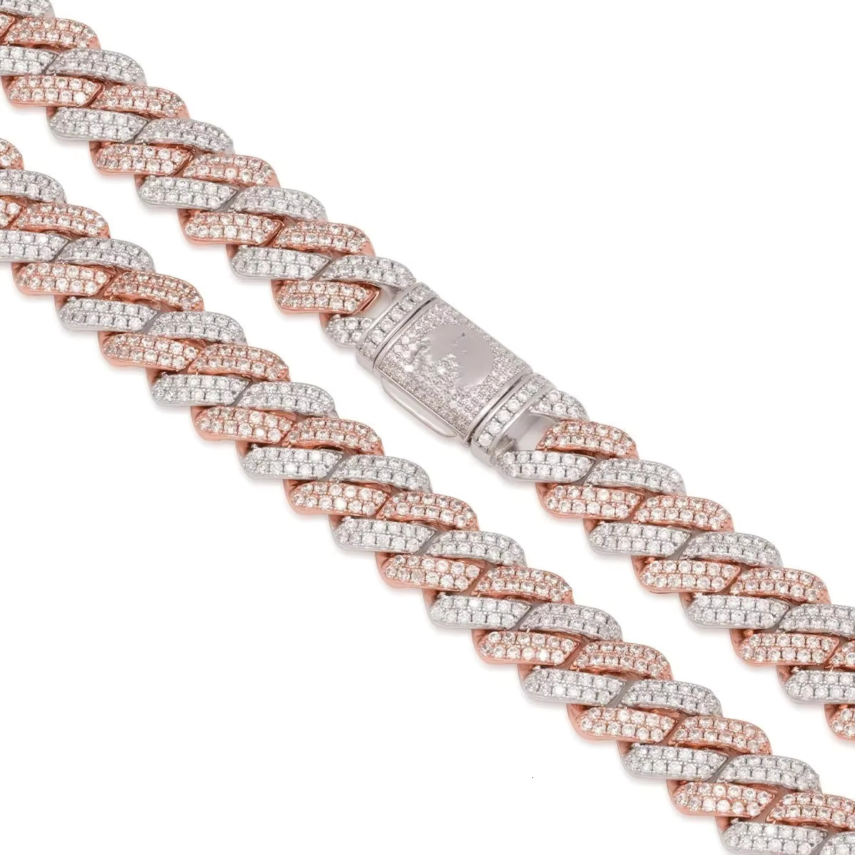 Top Quality Iced Out Cuban Link Chain 20MM VVS Moissanite Cuban Link Chain Miami Hip Hop 10k Gold Lab Grown Diamonds