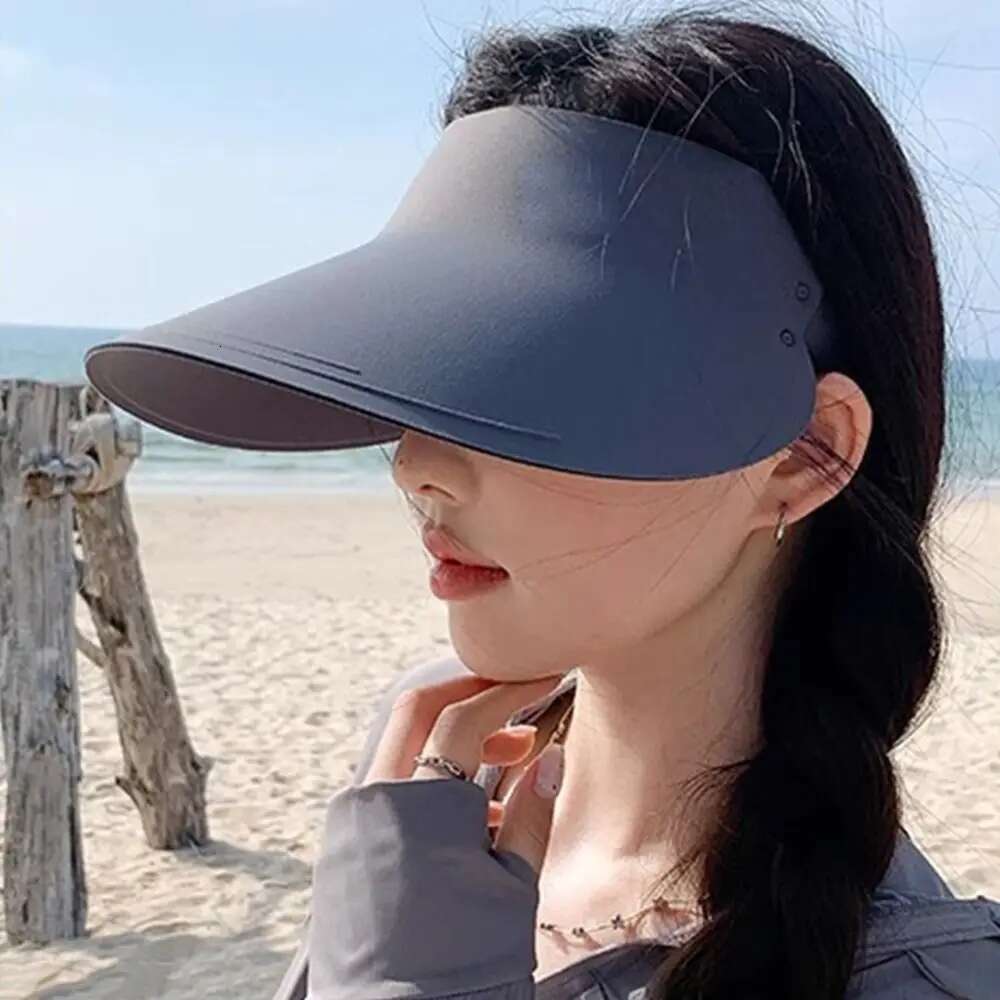 UV Sun Protection Fashion Seamless Integrated Breathable Sports Cap Foldable Sunscreen Hat Outdoor