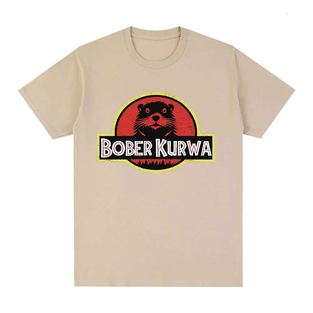 Bober Kurwa Bobr Funny Meme Graphic T-Shirt Men's Women Fashion Hip Hop Short Sleeve Loose T-Shirts 100% Cotton Cozy T Shirts