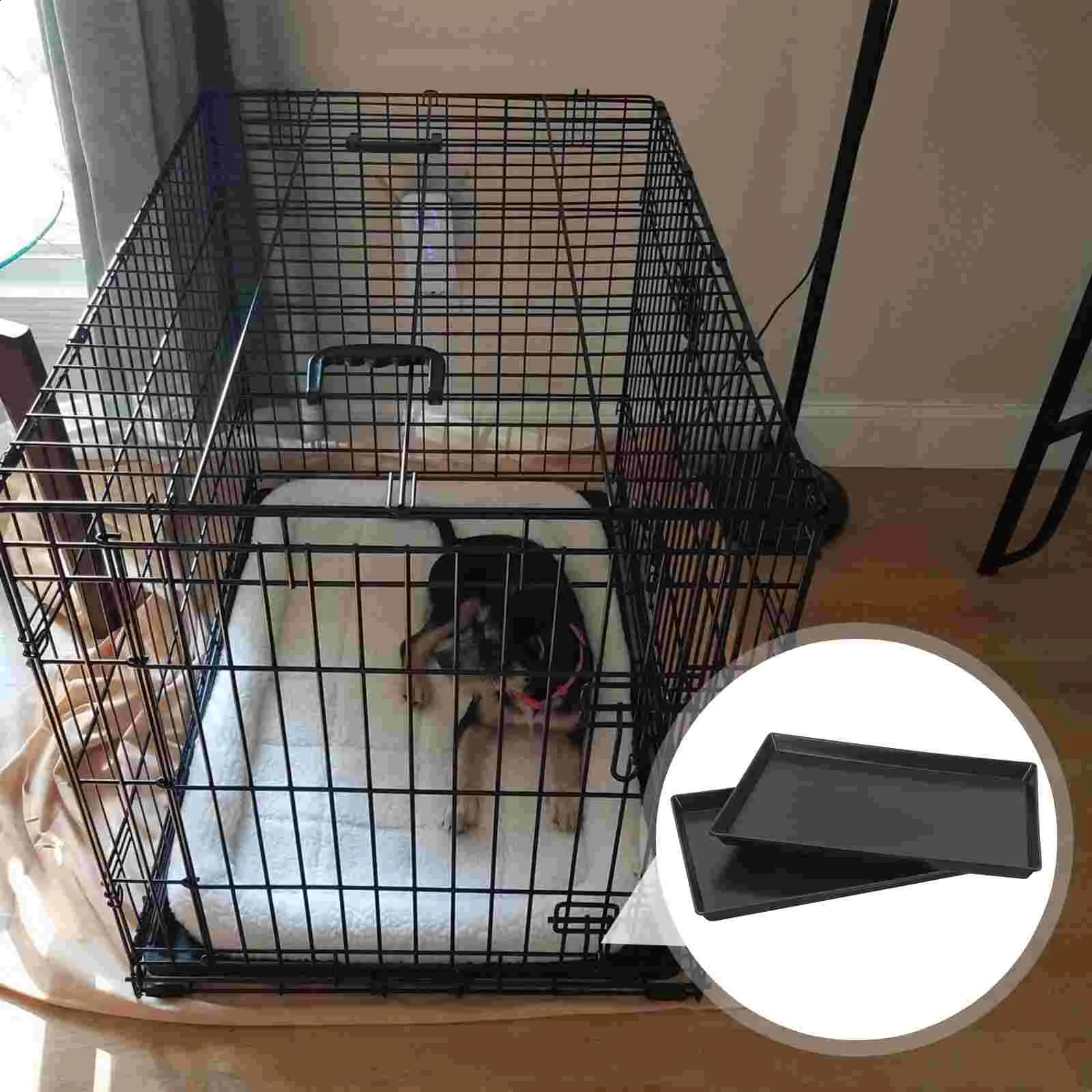 2 pieces of dog box tray replacement birdcage parrot potty rabbit bottom small pet product cage accessories 250318