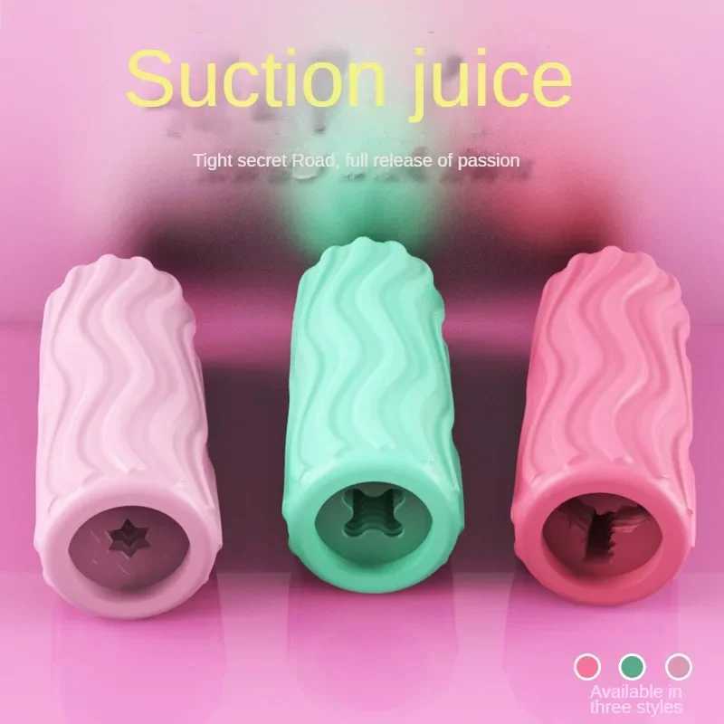 Male Masturbator Cup Manual Silicone Portable Sucking Airplane Cup Soft Vagina Blowjob Pocket Pussy Masturbation Sex Toy For Men W250319