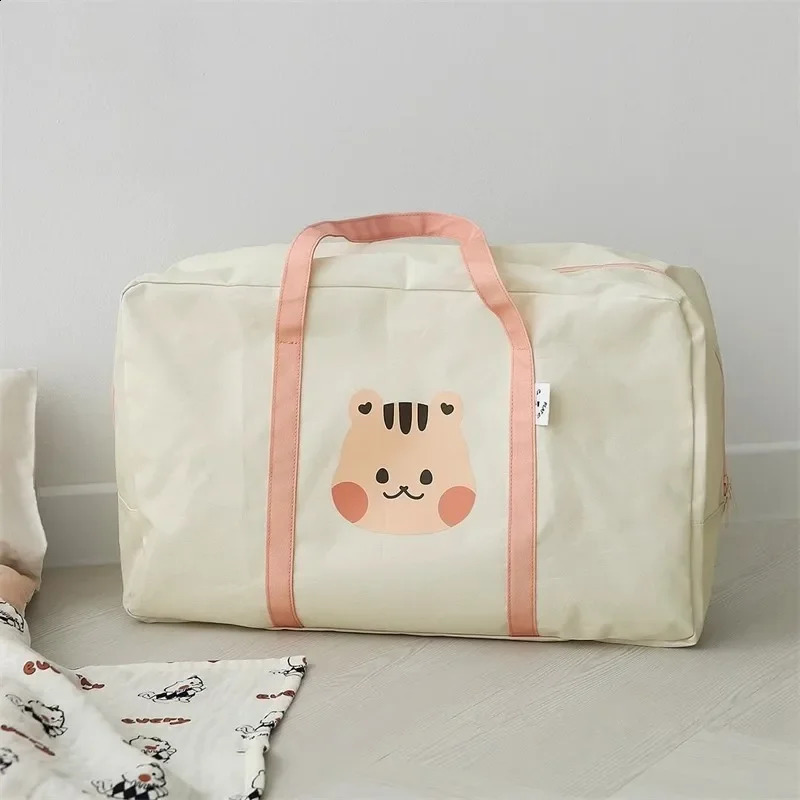 Ins Baby Kindergarten Quilt Storage Bag Korean Style Cute Cartoon Baby Bedding Travel Large Capacity Luggage Bag 250319