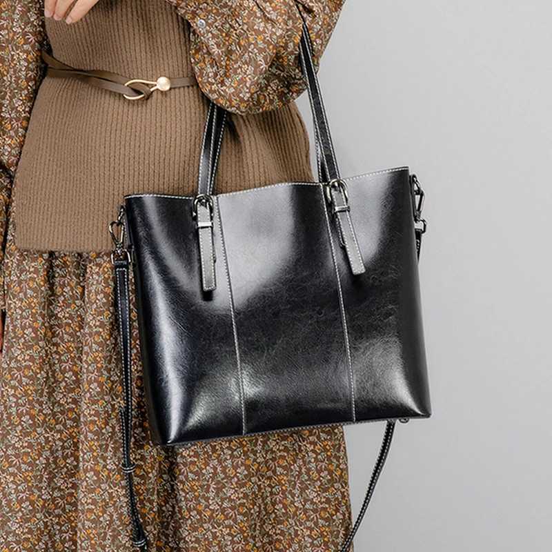 New Arrival Burminsa Cowhide Genuine Leather Large Tote Bags For Women 2025 Luxury Designer Shopping Shoulder Bags Office Ladies Handbags T250318