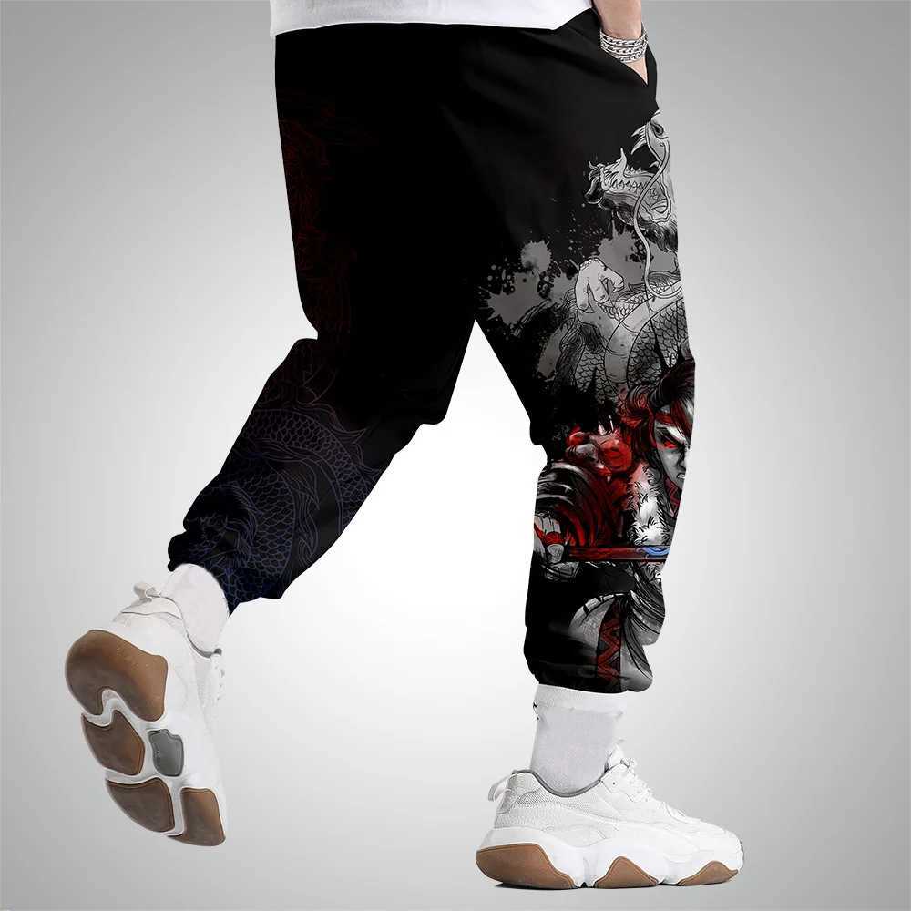 Japanese Style Anime Sweatpants Men Multi Pocket Long Cargo Pant Harajuku Jogger Trousers Streetwear Pants Plus Size 4XL 5XL 6XL X250319