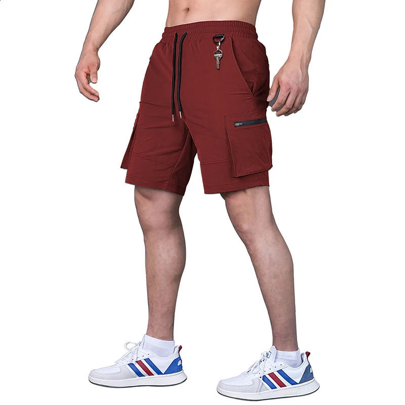 Mens Drawstring Athletic Shorts Summer Lightweight Board Trunk Beach Stretch Casual Running Workout US EU Size 250312