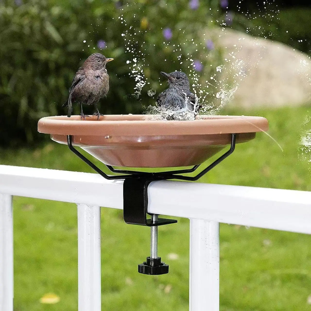 bird utensil holder outdoor garden bath hummingbird predator creative wrought iron feeder accessories 250318