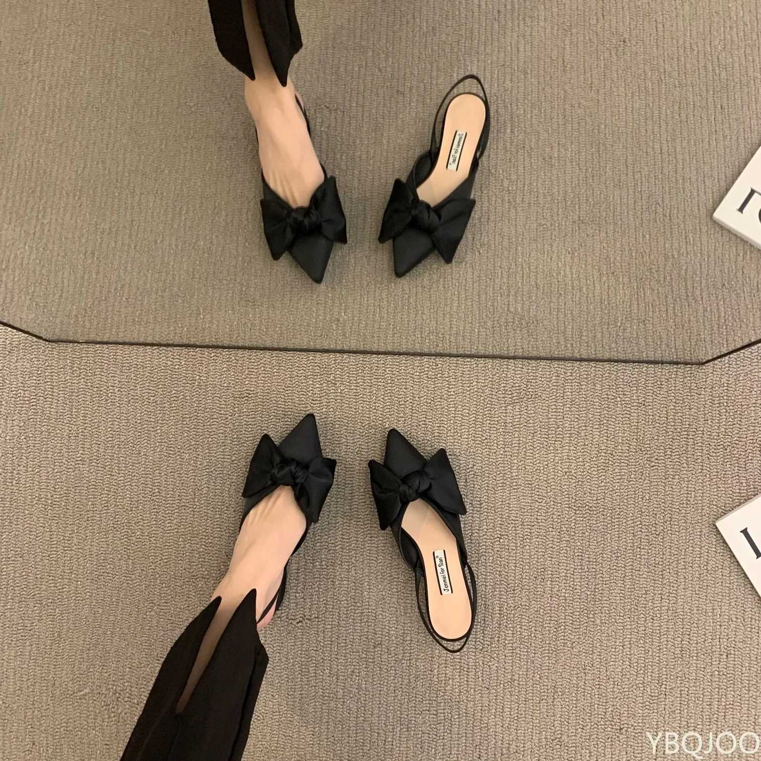 Home>Products>Bow Sandals>Womens 2024 Summer Point Low Heel SandalsXJ250319