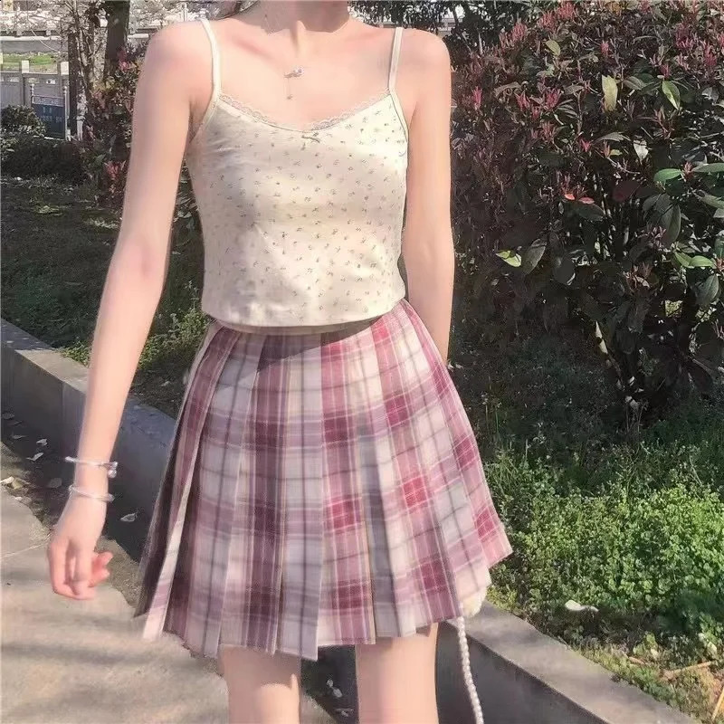 2024 Summer Womens Cotton Knitted Vest Sexy Italian Strap Street Clothing Slim and Cute Crop Top Cami Women 250319