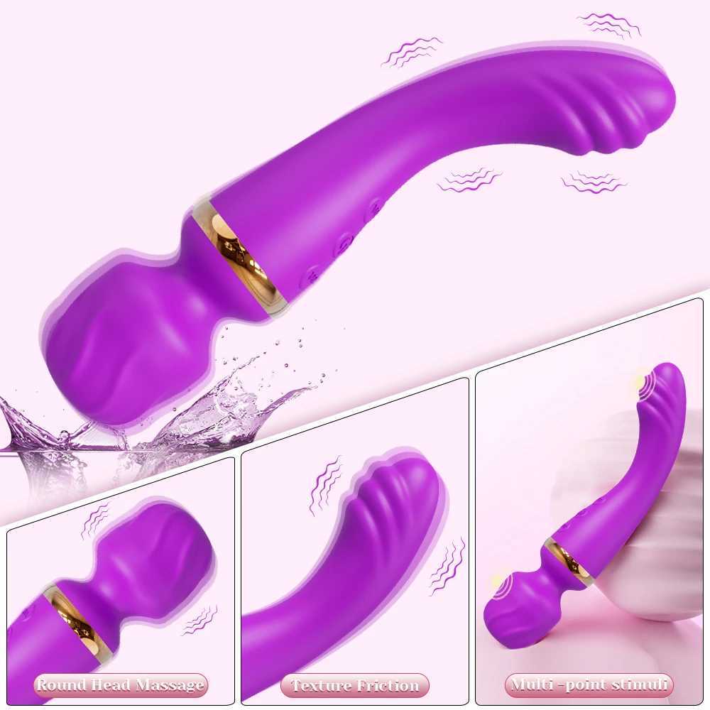 G-Spot vibrator AV stick female masturbation massage clitoral stimulator rechargeable sex toy vibrator W250319