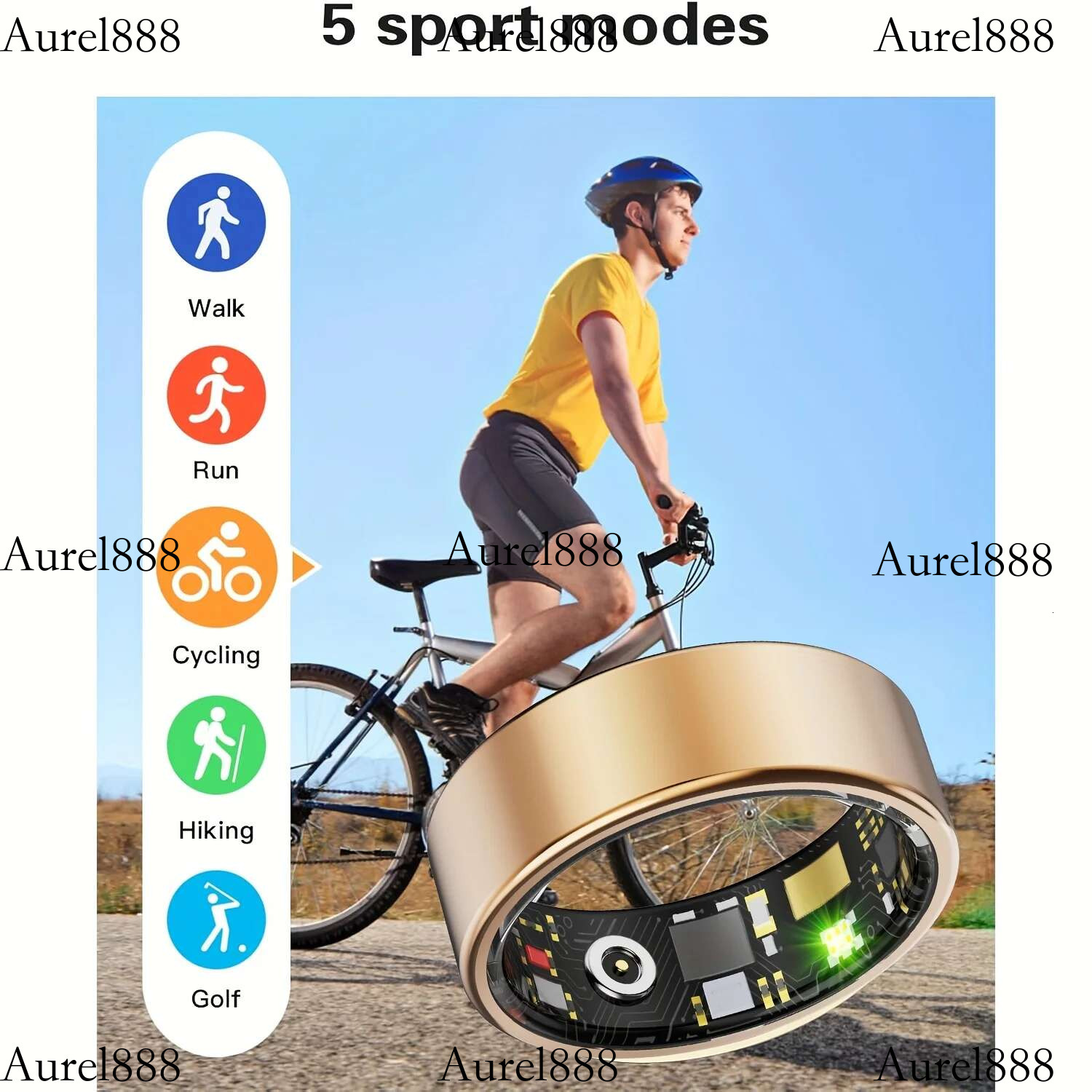 Smart ring, sleep tracking, motion monitoring, compatible with iPhone Android, smart gift, suitable for women and men