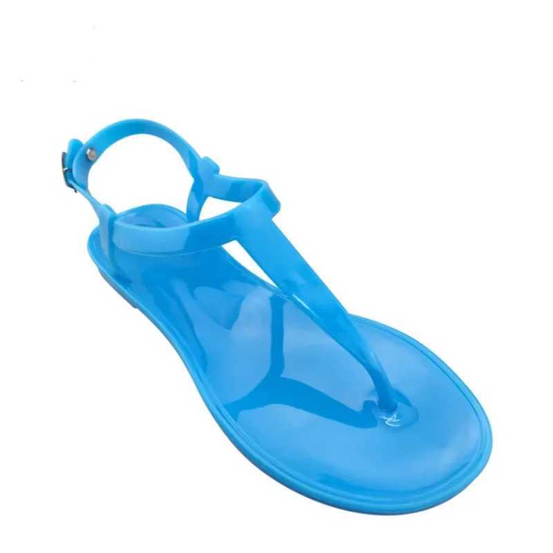 New Arrival Summer Simple Ladies Jelly Shoes Fashion Flat Outdoor Beach Leisure Multi-color Womens Sandals Comfortable Womens Sandals T250318