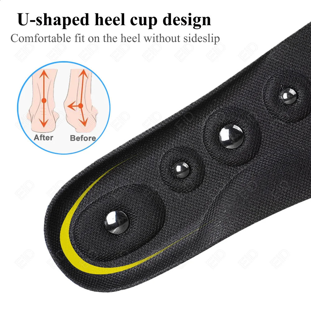 EiD Big Magnets Foot Massage Magnetic Insoles Feet Massage Physiotherapy Therapy Acupressure Slimming Insoles for Weight Loss 250319