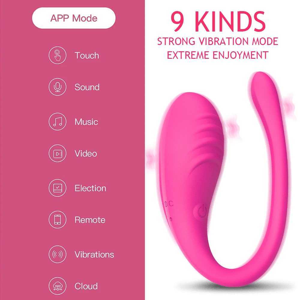 Application controlled vaginal vibrator G-spot 9-speed anal vibration massager wearable stimulator adult sex toy W250319