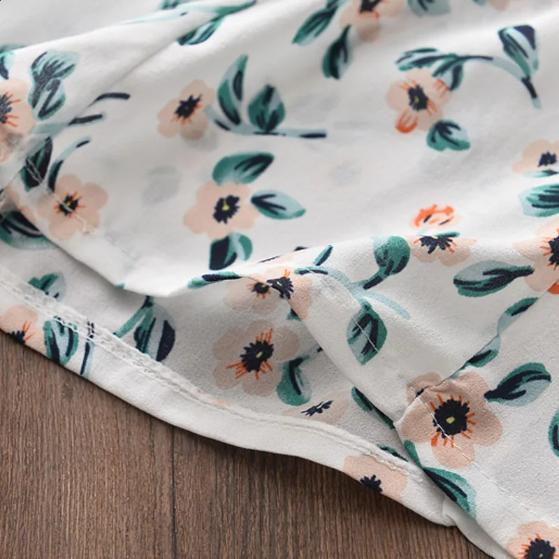 Bear Leader Kids Girl Clothes Fashion Sling Flower Bow Baby Girls Shirt Stripe Shorts 2pcs Suit Children Clothing Sets 250319