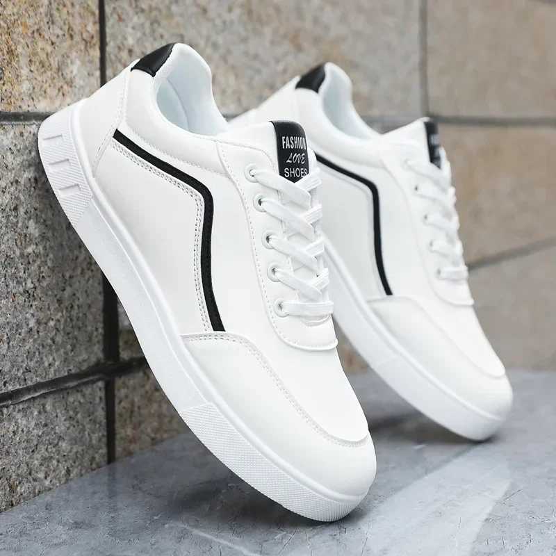 High Quality Mens Leather Casual Sneakers Comfortable Man Classic White Shoes Outdoor Walking Shoe Male Shoes Mens Shoes Z250319