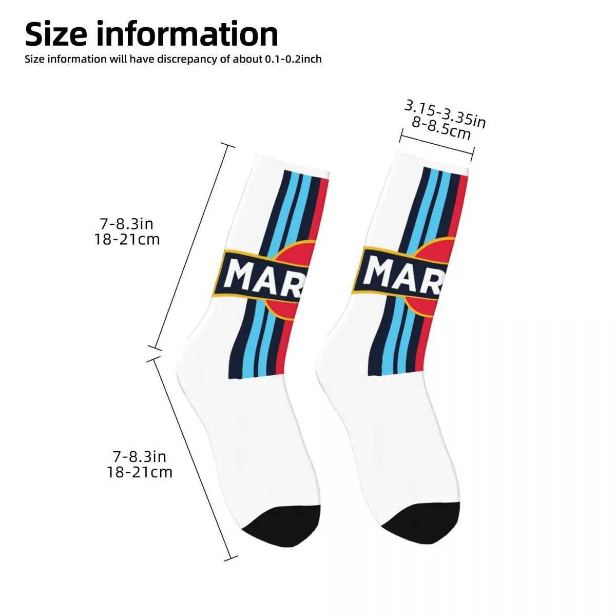 Martini Racing Socks Harajuku High Quality Stockings All Season Long Socks Accessories for Mans Womans Gifts X250319