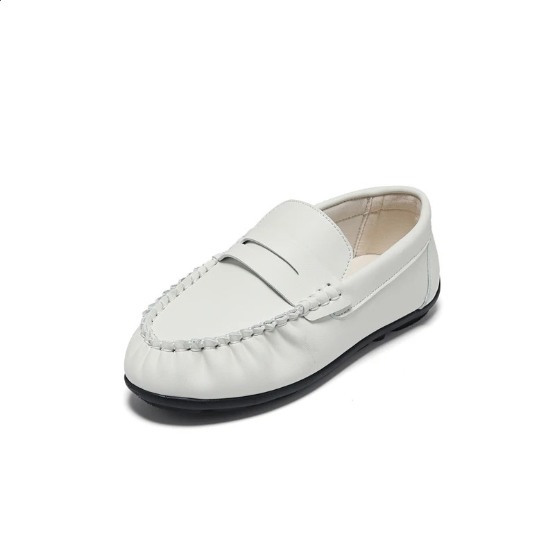 Spring Kids Shoes Children Casual Baby Girls Slip on Penny Loafers Preschool White Fashion Apartment Boys School Moccasin 250319