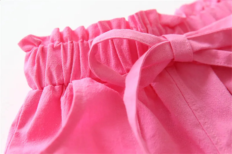Retail 2-8 years shorts beach pants candy color fresh kids children summer 250319