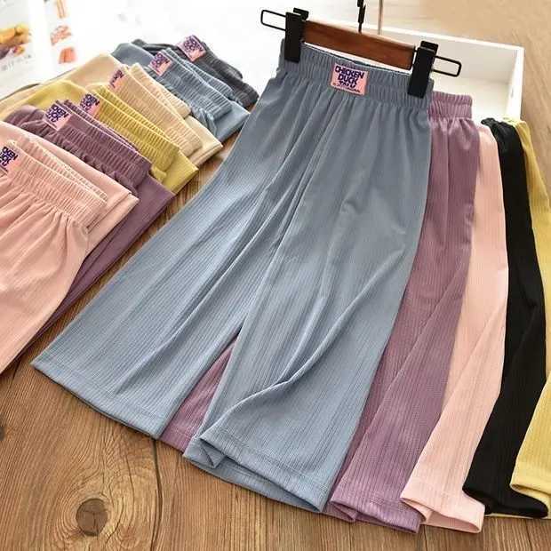 2024 Summer Girls Casual Loose Thin Pant Baby Kids Children Trousers Soft ComfortableT250318