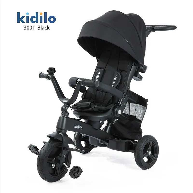 Childrens tricycle lightweight foldable baby can push and ride the bicycle 3-6 year old baby stroller luxurious Z250319