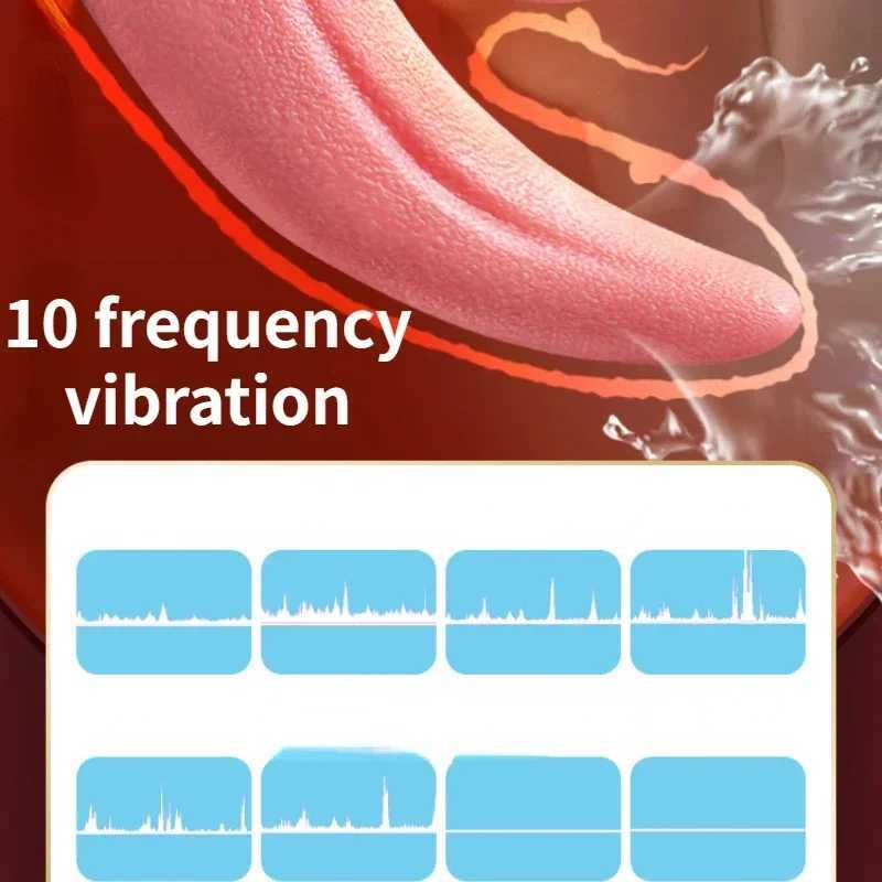 G Spot Clitoris Vagina Anal Tongue Licking Vibrator for Women Female Masturbation Couples Nipple Stimulation Adults Sex Toys W250319