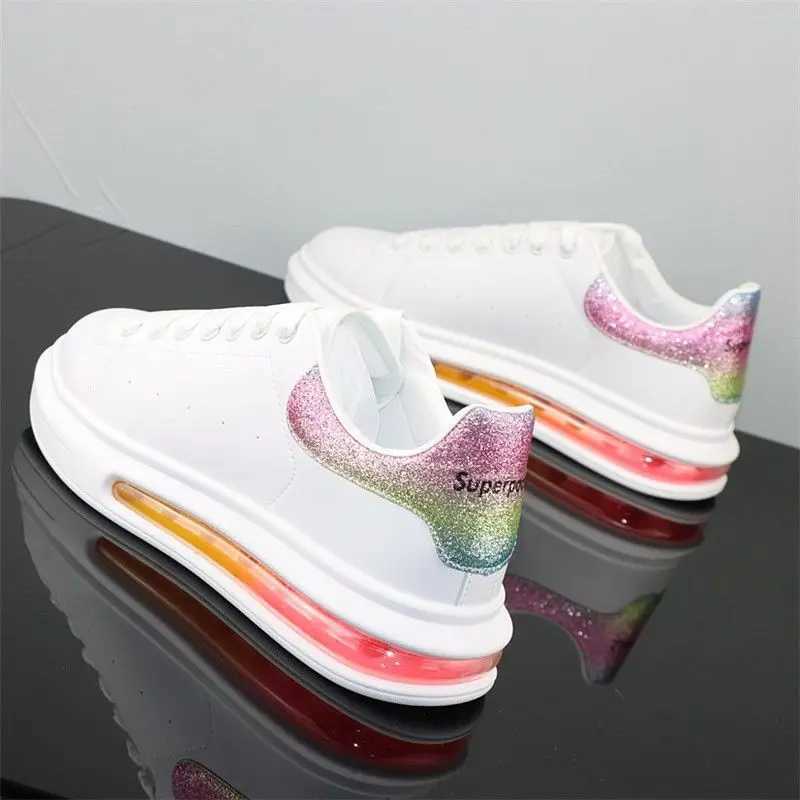 Fashionable classic white shoes mens casual shoes couple sports tennis shoes womens fully matched air cushion white shoes Z250319