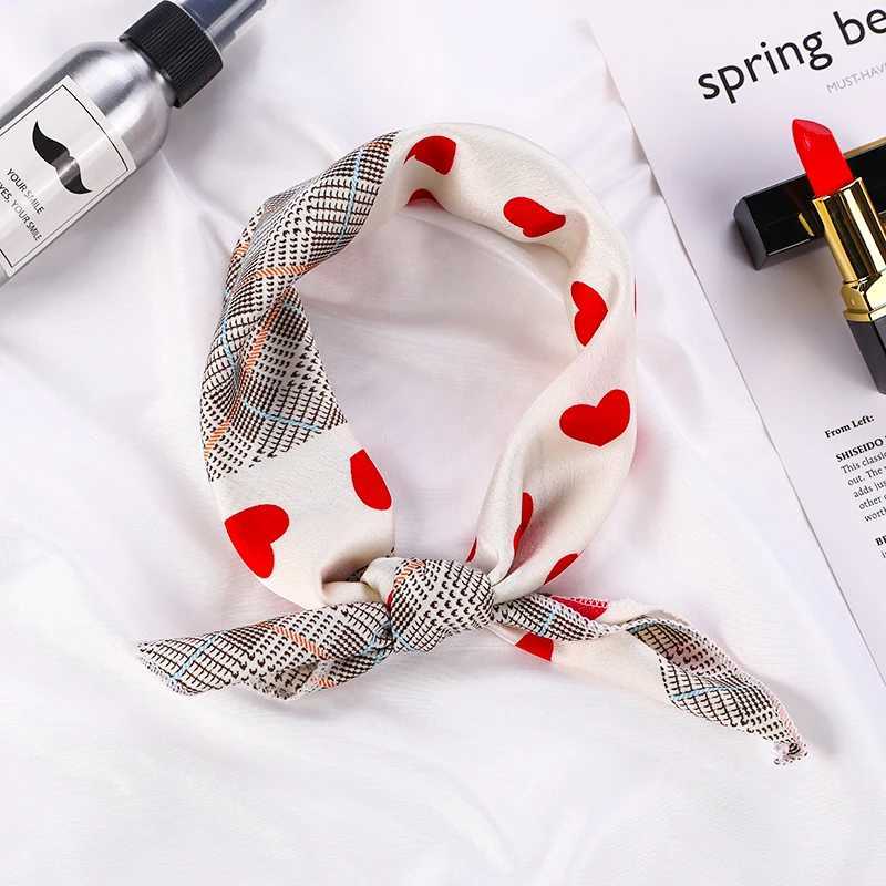 Square Silk Scarf 2023 Fashion Silk Satin Printed Scarf Wen Scarf Kerchief Fem Bandana Shawl Accessories X250319
