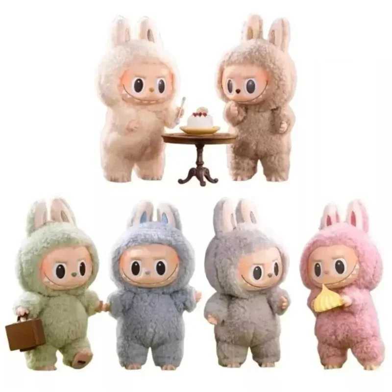 Popmart Labubu 2nd Generation Monster Party Vinyl Blind Box Heart Beat Macaron Kawai Pendant Decorative GiftT250318