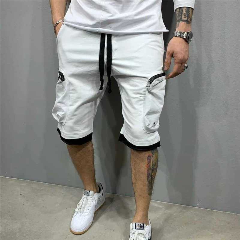 New fashion summer loose shorts mens jogging shorts casual fitness street trend multi pocket sports casual shorts W250319