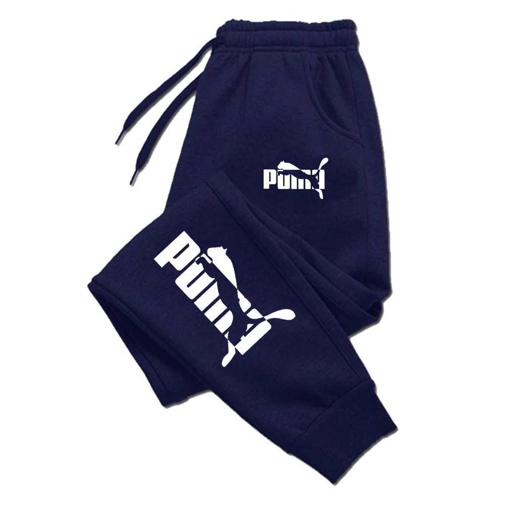 Fashion Letter Print Winter Warm Sweatpants Mens Casual Joggers Trousers Male Fashion Loose Soft Pants X250319