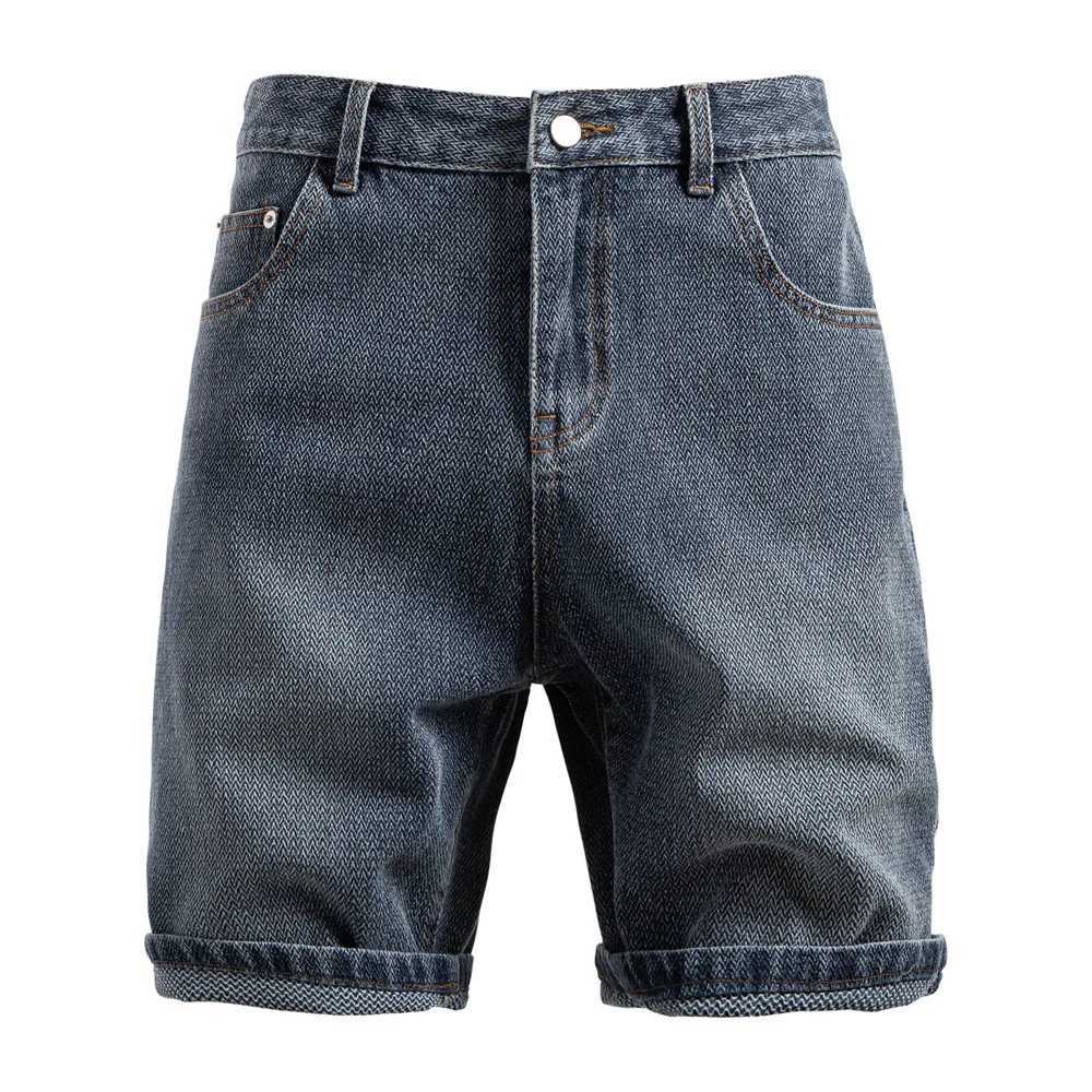 2025 Y2K Design Star Print Denim Shorts Beachwear Summer Retro Straight Fit 5-Pocket Mid-Length Casual Euro Vintage Streetwear W250319