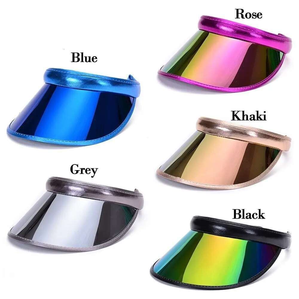 Plastic Summer Baseball Hat New Transparent PVC Visor Caps Women Men Empty Top Outdoor Sunshade