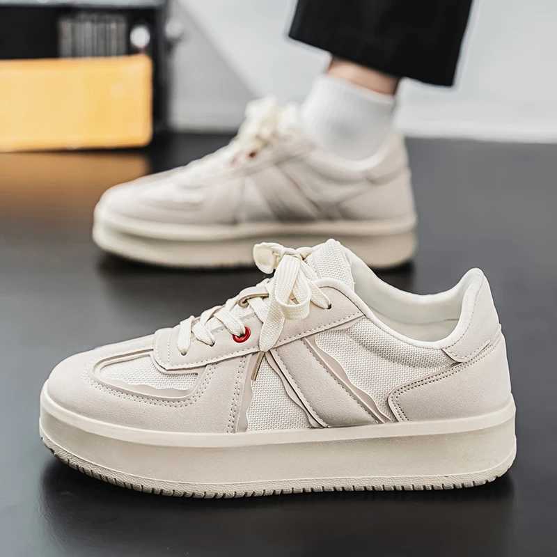 2025 Womens Sneakers ManandWen Breathable Pigskin Mixed- Lace-up Style Round Toe Ladies Shoes Handmade Y250318