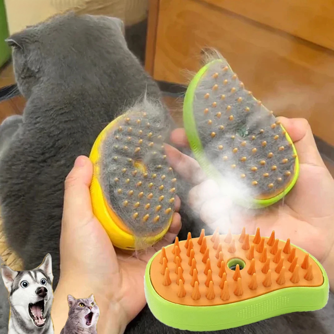 Cat Dog Steamy Brush Steam Brush Electric Sprayer for Massage Pet Grooming tool Shedding 3 in 1 Electric Sprays Massage Combs