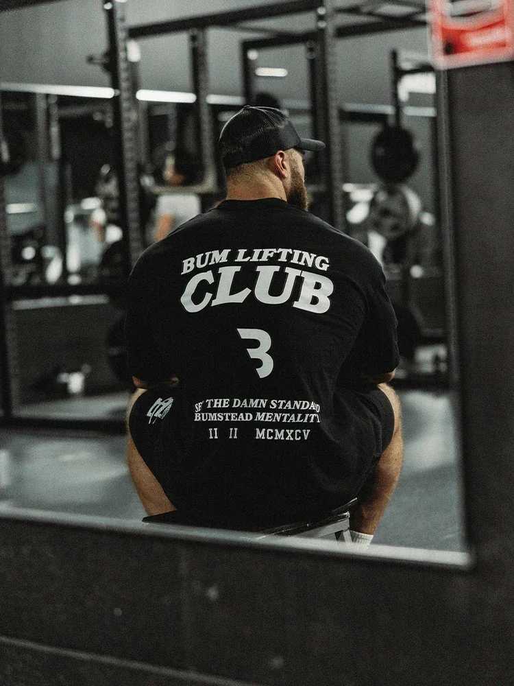 CBUM Chris Fitness Large T-shirt Loose Cotton Short Sleeve Mens US Quarter Sleeve Sports Womens TopT250318