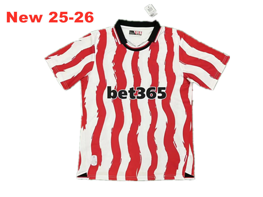 25-26 stoke FC soccer jersey 2025 Men football shirt Jersey uniform size S-4XL